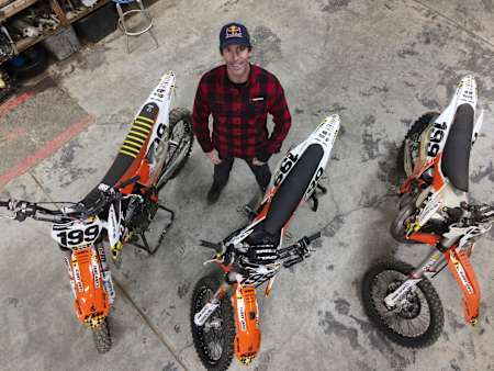 Travis Pastrana poses for a portrait during filming of his Discover Your Wiiings segment, at his home Pastranaland in Annapolis, MD, USA on November 22, 2020.