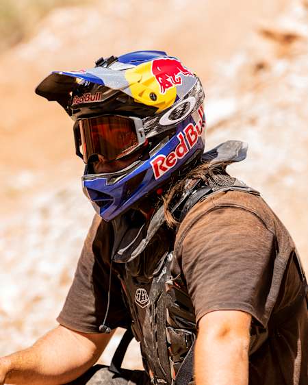 Remy Morton as seen on site of his Red Bull Rampage video submission shoot in Virgin, Utah, in June 2022.