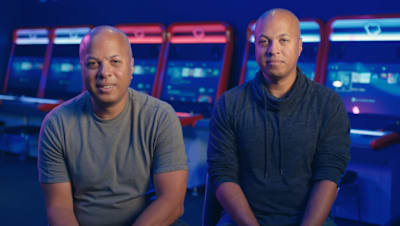 Icons of the fighting game scene: Tom and Tony Cannon. 