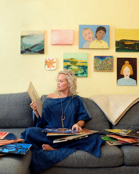 Ginny Suss in her natural habitat.