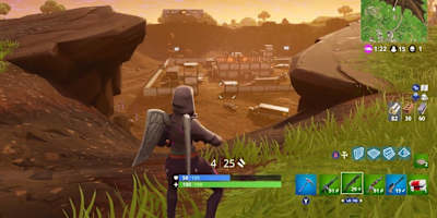 Screenshot of Fortnite Season 4.
