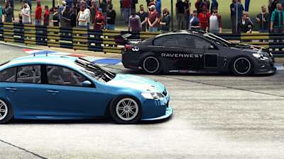 Captura de pantalla de dos coches en GRID Autosport.