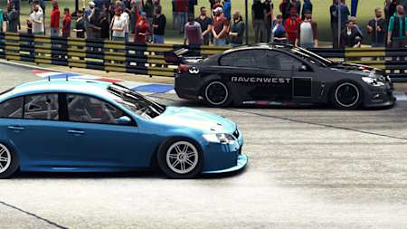 Screenshot of two cars in GRID Autosport