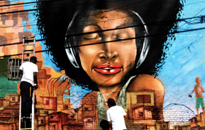 Mural da Favela Galeria, em São Mateus, zona leste de São Paulo