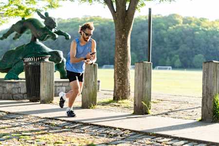 David Kilgore during the Wings for Life World Run - App Run in New York
