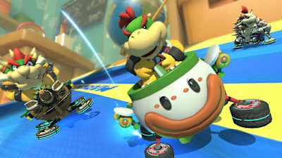 Die Bowser-Familie im Dreikampf. Wir lieben Mario Kart 8 Deluxe