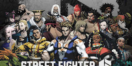 Line-up of characters from Street Fighter 6.