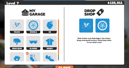 Verändere deinen Look in der Garage oder lege dir neue Features zu.