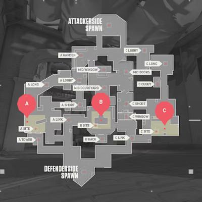 VALORANT's Haven map.