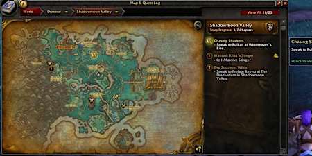 Heute ist Questen einfach gestaltet: Folgt einfach der Markierung