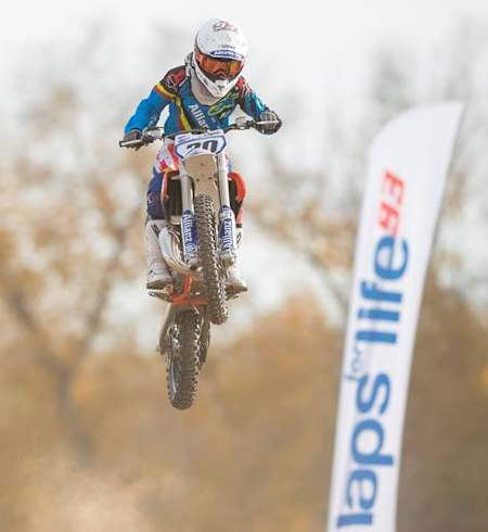 Zonta van den Goorbergh flying his MX Bike