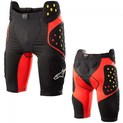 Front and back product shots of the Alpinestars Sequence Pro shorts.