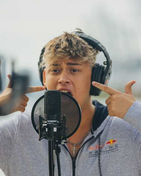 Reverse performs during Red Bull 60 Second Freestyle in Miami