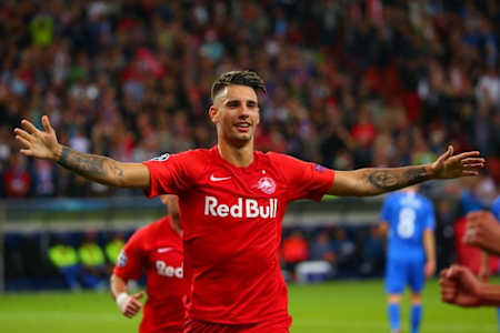 Footballer Dominik Szoboszlai played his part in Red Bull Salzburg's first major success.