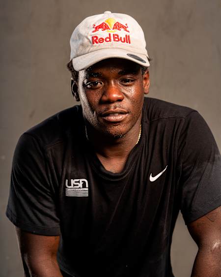 Zion Wright poses for a portrait during the filming for Chain Reation in Venice Beach, CA on October 15, 2020.