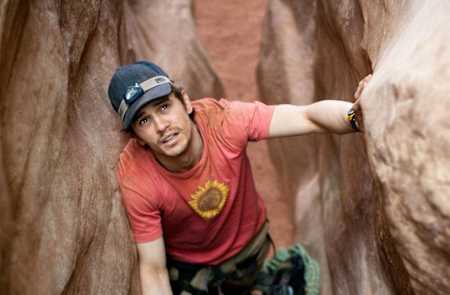 Ator James Franco na pele de Aron Ralston