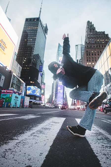 B-Girl Kate poses for a portrait at Red Bull BC One World Final New York 2022 in New York, USA on February 10, 2022 