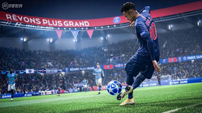 A promo shot for FIFA 19 video game.