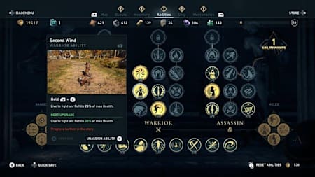 The Second Wind skill enables you to heal in battle