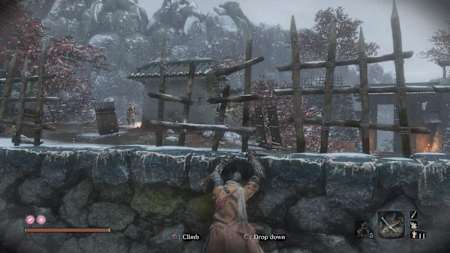 Hang on ledges to hide from enemies