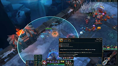 Una captura de pantalla de trystomatic y sus amigos disfrutando de una larga (muy larga) partida de ARAM. 