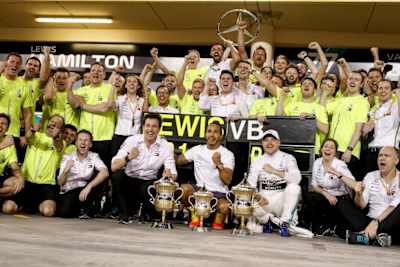 Another race, another suite of trophies for Mercedes