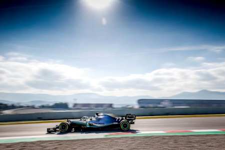 Valtteri Bottas was given the first laps in Mercedes' new W10