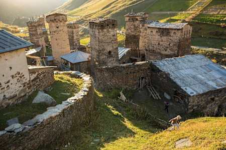 Średniowieczne wieże w Gruzji