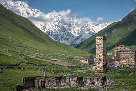 Górski region Gruzji - Swanetia