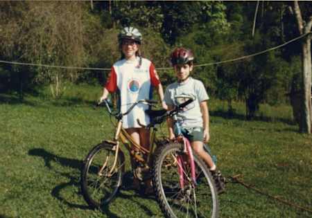 Mountain biker Henrique Avancini pictured with his first bike