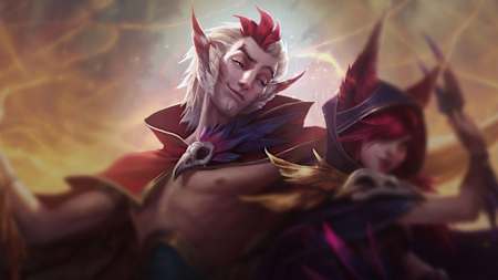 Artwork of Rakan from League of Legends
