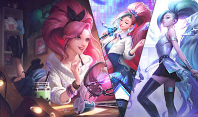 An image of the various Seraphine Ultimate skins.