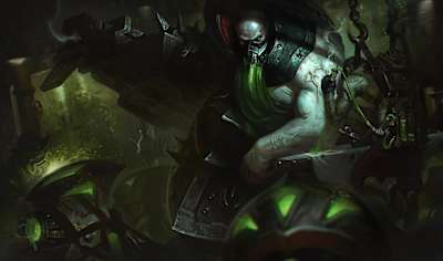 Artwork of Urgot from League of Legends.