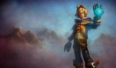 A screenshot from League of Legends Classic, showing Ezreal.