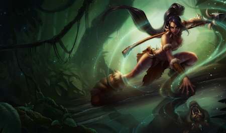 A shot of Nidalee from League of Legends, one of the most annoying champions in the eSports game according to Red bull eSports.