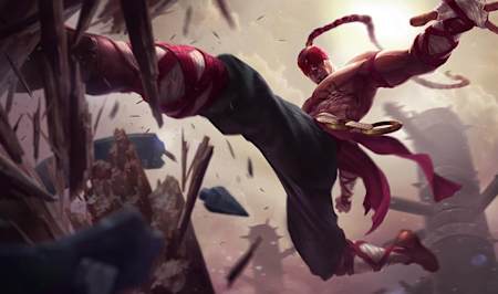 A shot of Lee Sin from League of Legends, one of the most annoying champions in the eSports game according to Red bull eSports.