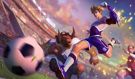 Splash art of Ezreal from League of Legends.