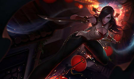 Katarina, l’assassine de League of Legends, est prête à faire un carnage. 