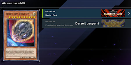 Eine Übersicht, über alle Packs, in denen Nibiru enthalten ist.