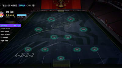 La formation 4222 dans FIFA 21