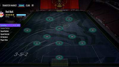 La formation 352 dans FIFA 21