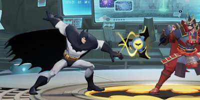 Batman lance un batarang