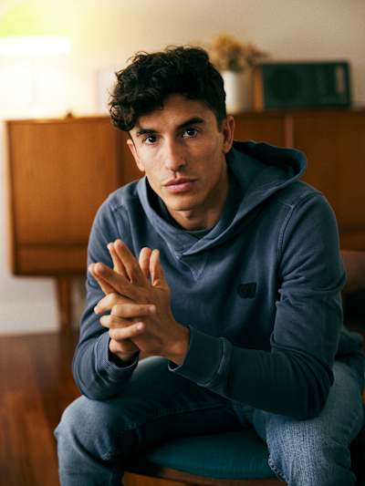 Sesión de fotos de Marc Márquez para 'All In'.