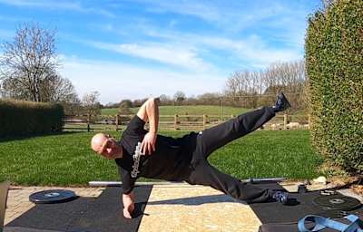 How to side plank leg raise bodyweight exercise