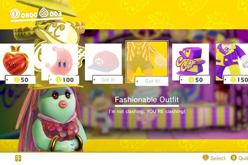 super mario odyssey shop