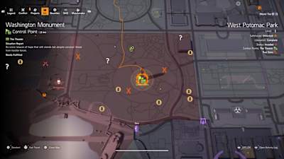 A screenshot from The Division 2 showing the location of the Ghost hunter mask.