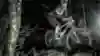 A competitor rides during a 24hr MTB race