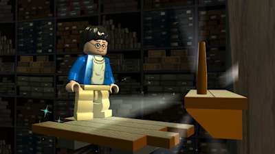 Una captura de pantalla de Lego Harry Potter.