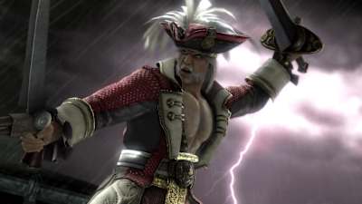 Screenshot of Cervantes in Soulcalibur V