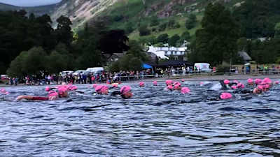 Racers in the Ullswater Epic Lakes Swim